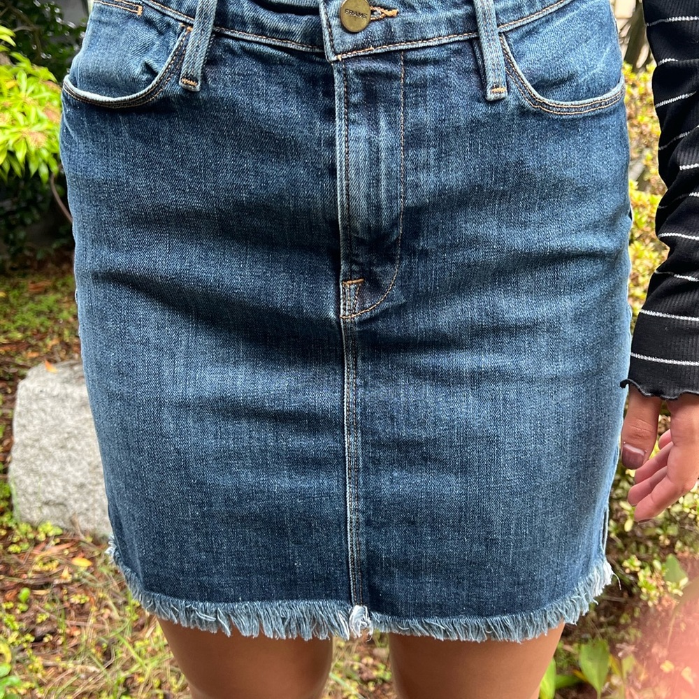 FRAME designer denim skirt